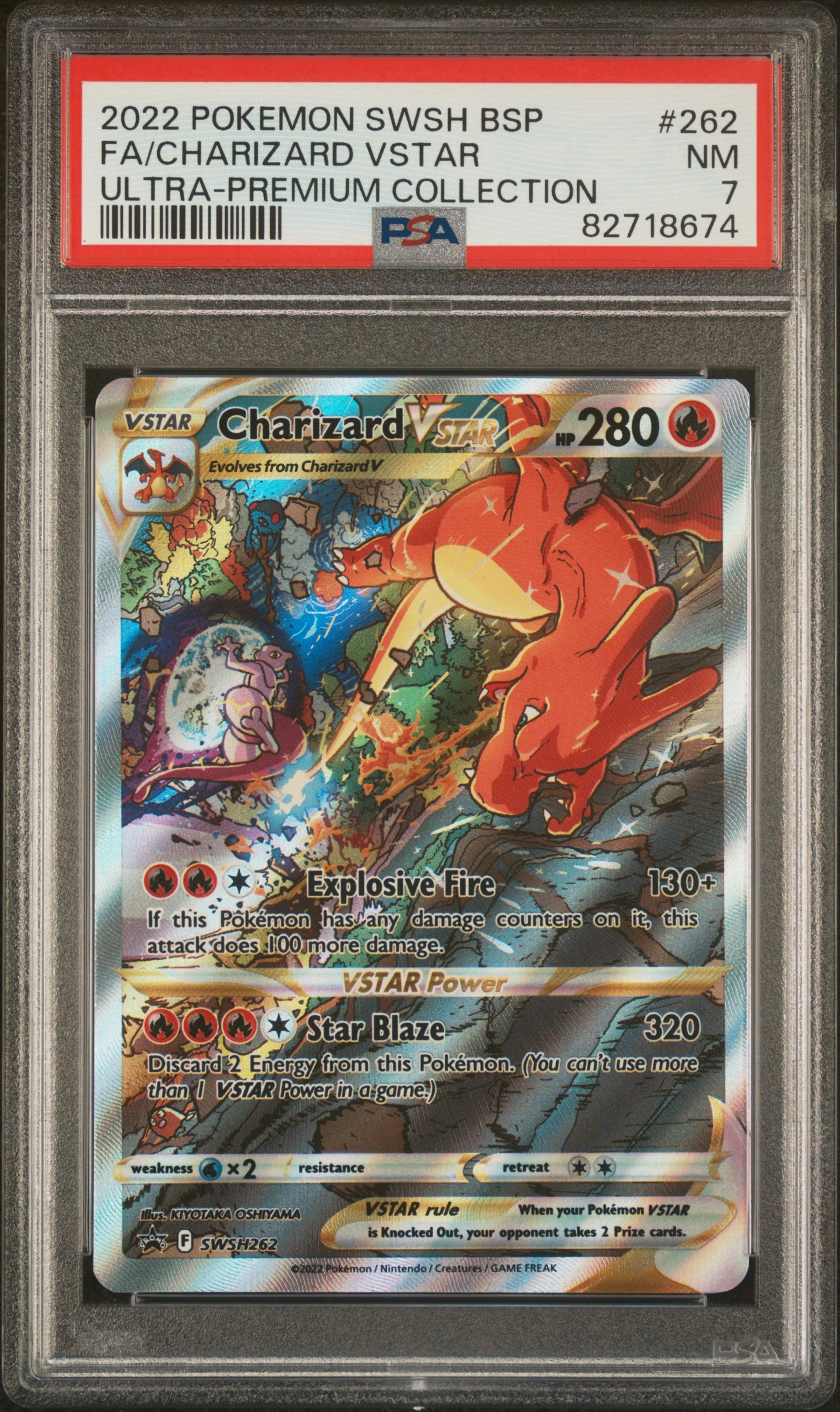 Product image of Pokemon Graded Charizard VSTAR (SWSH 262) - PSA 7 - 1