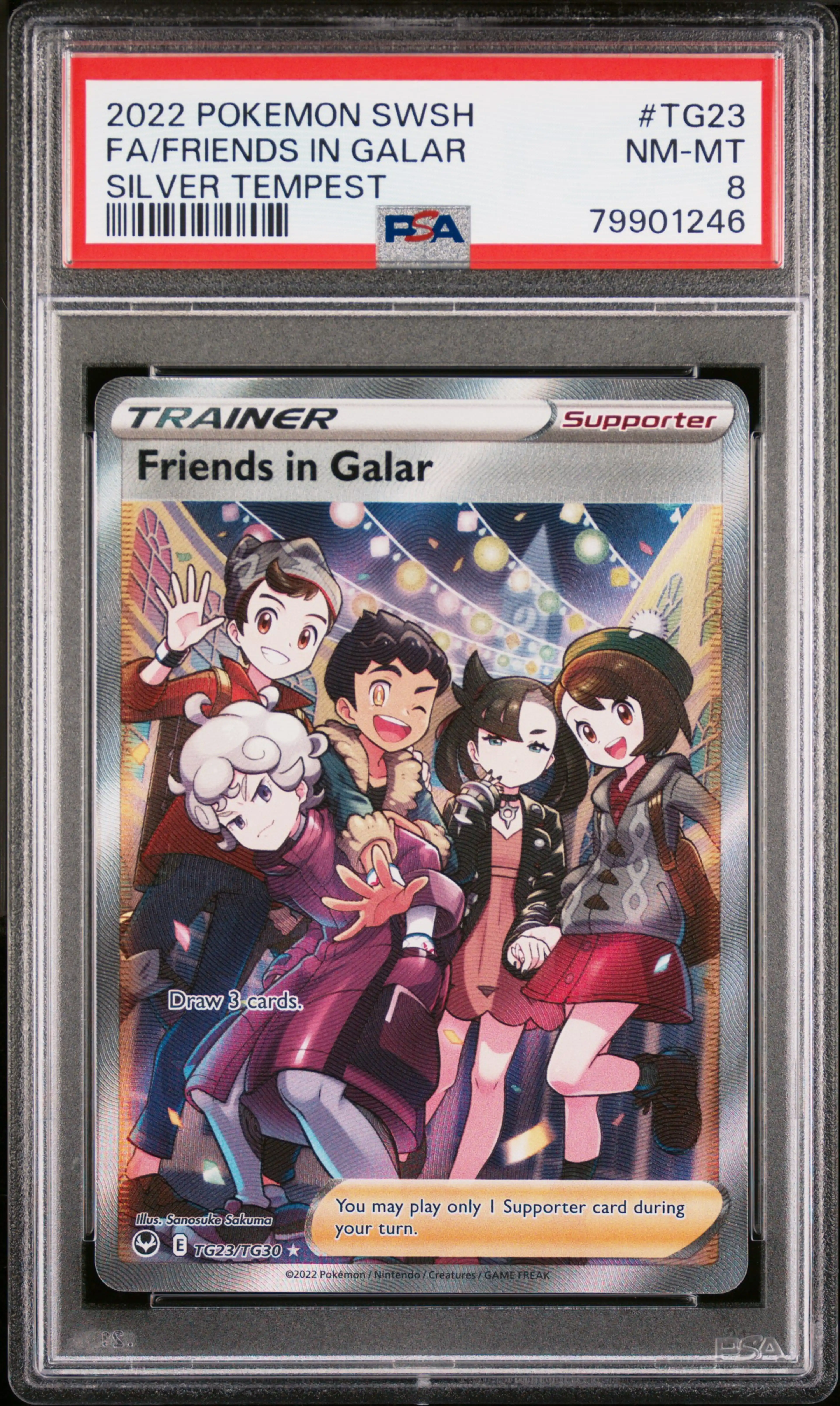 Thumbnail of Pokemon Graded Friends in Galar (SIT TG23) - PSA 8