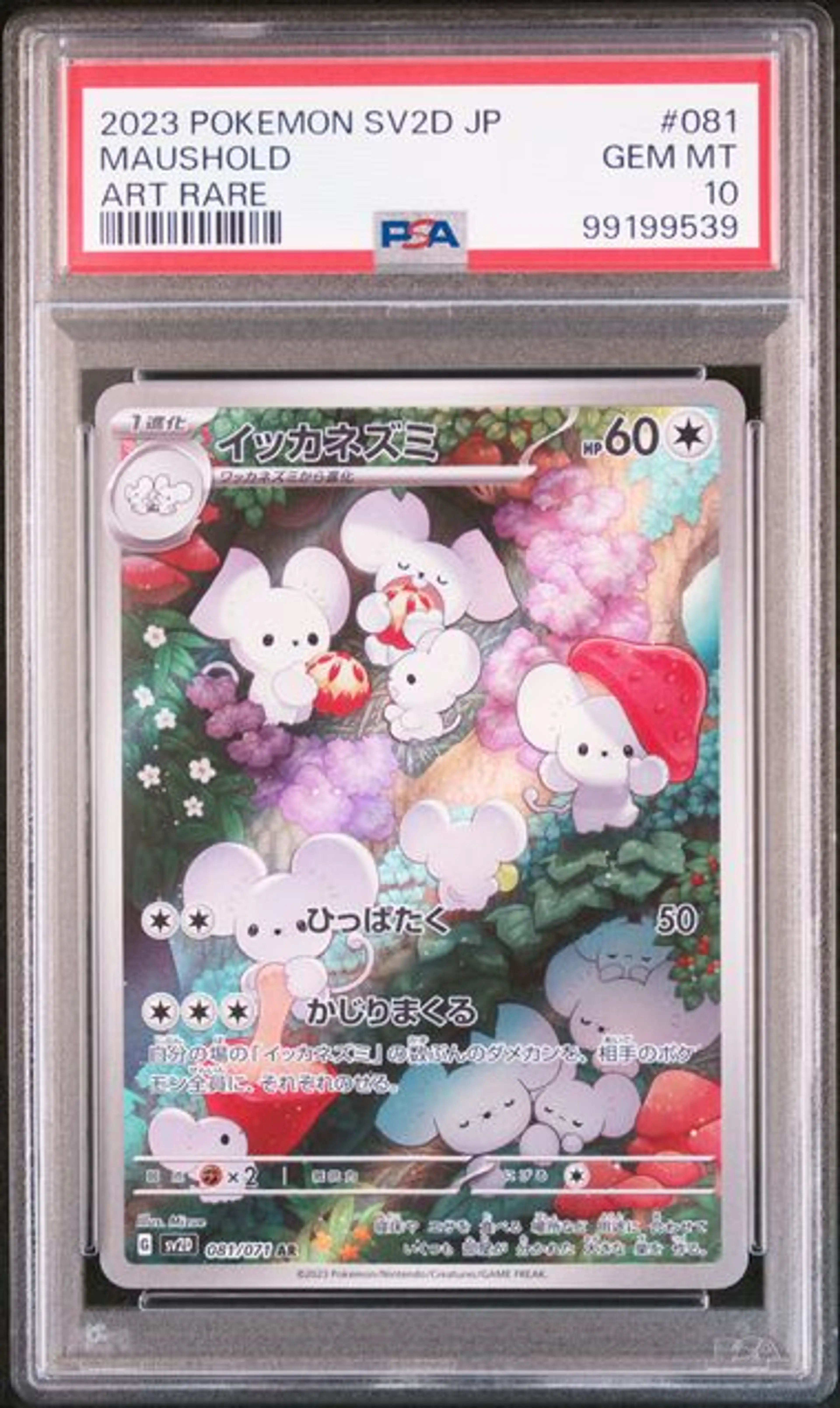 Thumbnail of Pokemon Graded Maushold (sv2D 081) - PSA 10