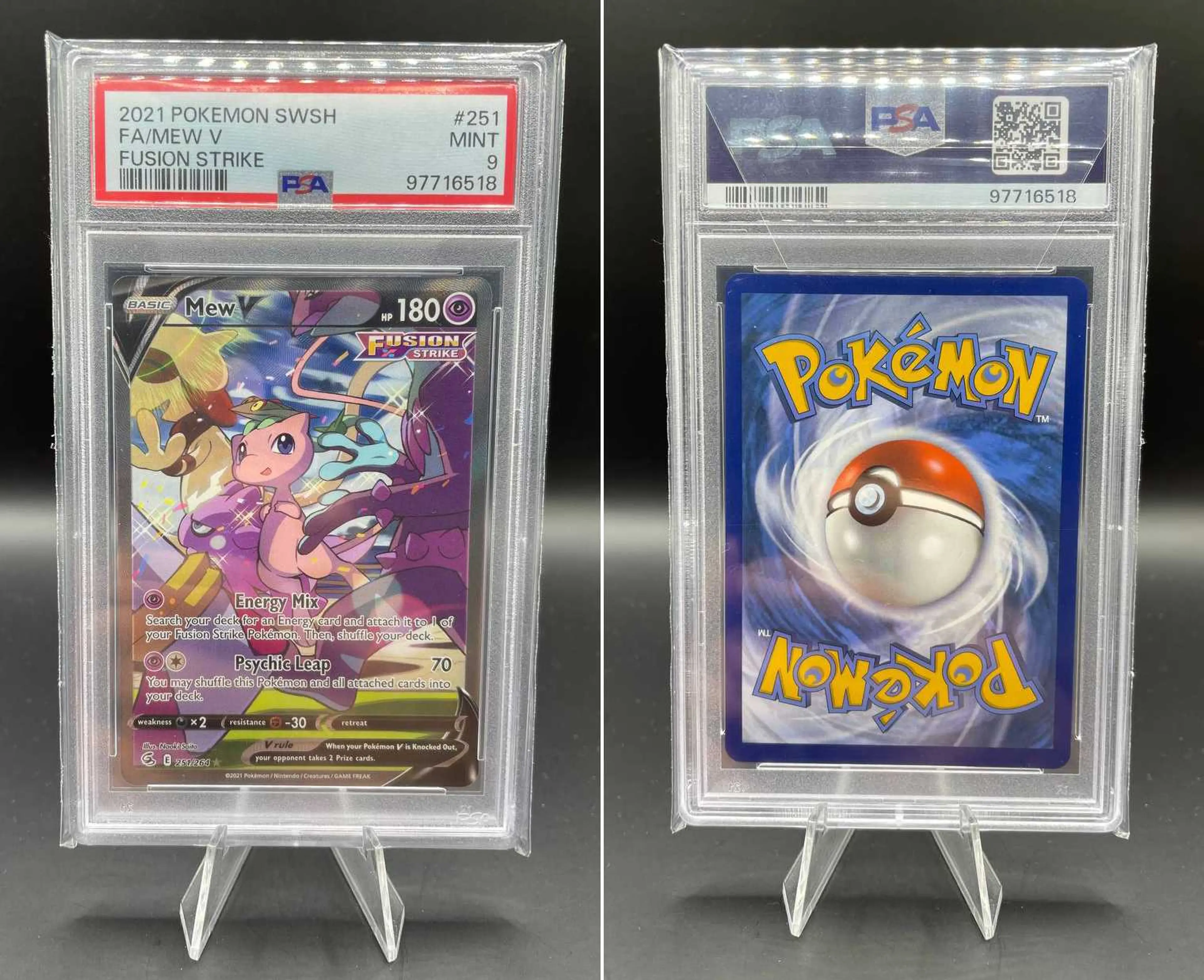 Product image of Pokemon Graded Mew V (FST 251) - PSA9 - 1